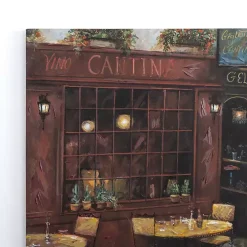 Courtyard Ambiance Canvas Art Print