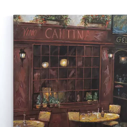 Courtyard Ambiance Canvas Art Print
