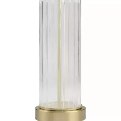 Crassula Clear Glass Table Lamp