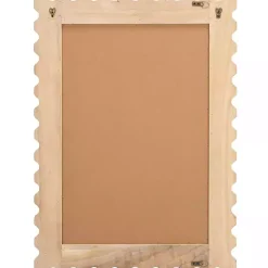 Cream Angular Scalloped Nadia Wall Mirror
