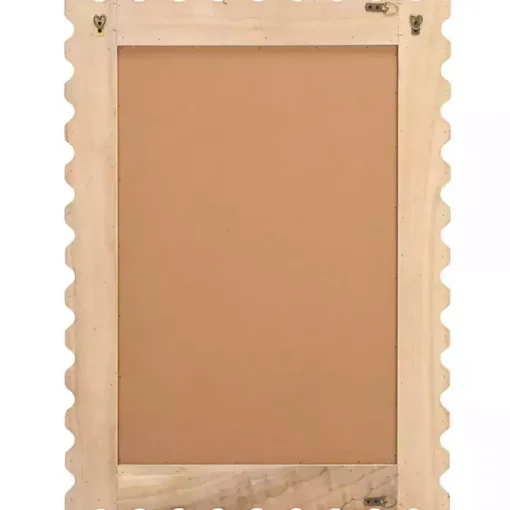 Cream Angular Scalloped Nadia Wall Mirror
