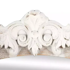 Cream Arched Rectangle Scroll Wall Mirror