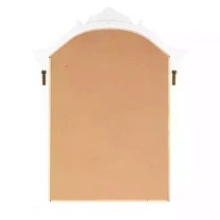 Cream Arched Rectangle Scroll Wall Mirror