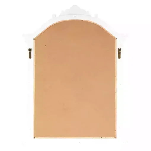 Cream Arched Rectangle Scroll Wall Mirror