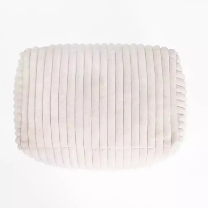 Cream Comfy Foam Lounge Ottoman