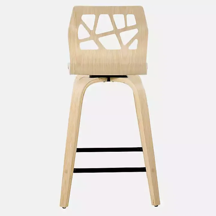 Cream Golia Swivel Counter Stools, Set of 2