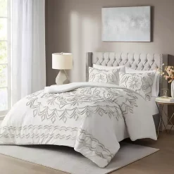 Cream Medallion California King Comforter Set