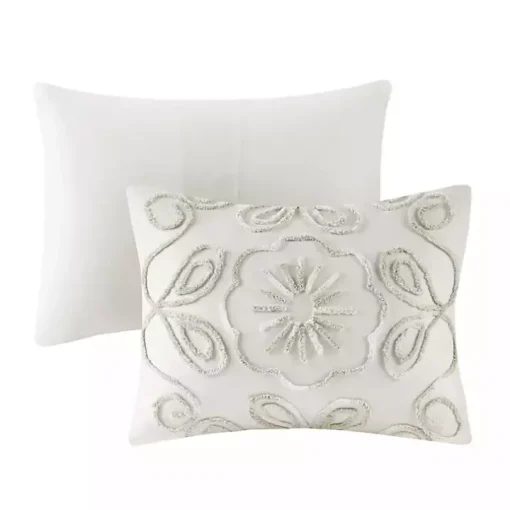 Cream Medallion California King Comforter Set