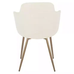 Cream Modern Accent Chairs, Set of 2