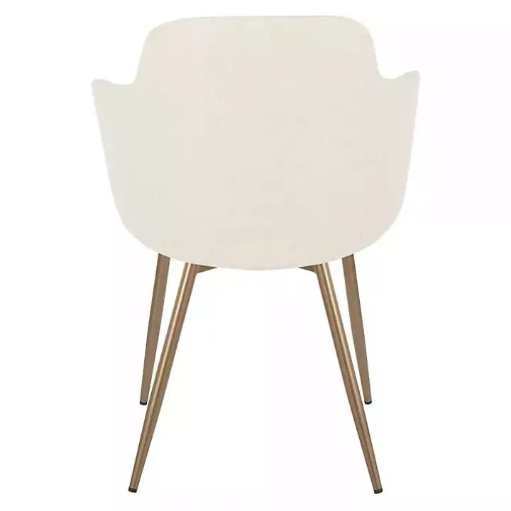 Cream Modern Accent Chairs, Set of 2