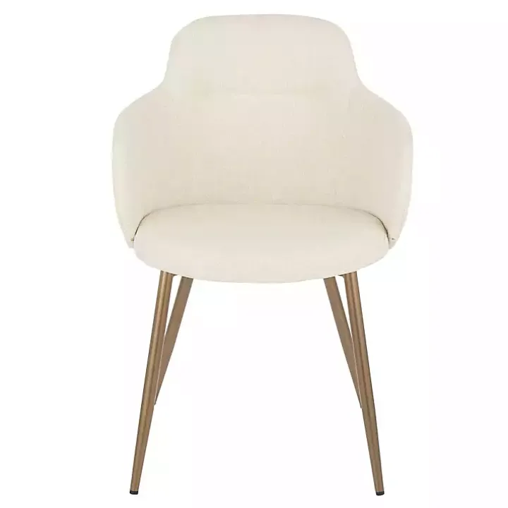 Cream Modern Accent Chairs, Set of 2