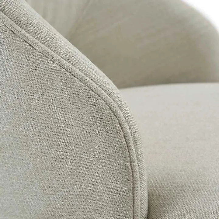 Cream Open Back Swivel Base Counter Stool