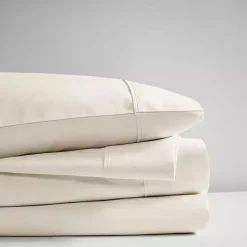 Cream Rich Cooling Cotton Queen Sheet Set