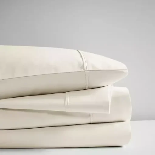 Cream Rich Cooling Cotton Queen Sheet Set