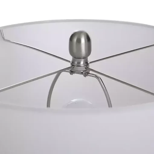 Cream Speckled Two Tone Table Lamp