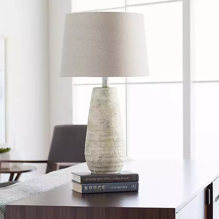 Cream Textured Maggie Table Lamp