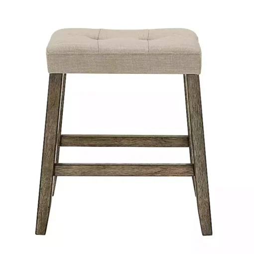 Cream Upholstered Chandler Counter Stools, Set of