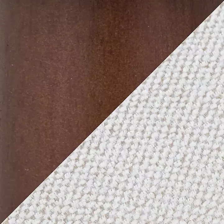 Cream Upholstered Midcentury Modern Accent Chair