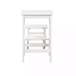 Cream Wooden 3-Level Step Stool