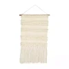 Cream Woven Fringe Macrame Wall Hanging