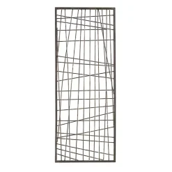 Crosshatch Metal Frame Plaque