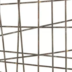 Crosshatch Metal Frame Plaque