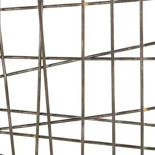 Crosshatch Metal Frame Plaque
