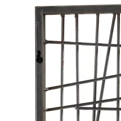 Crosshatch Metal Frame Plaque