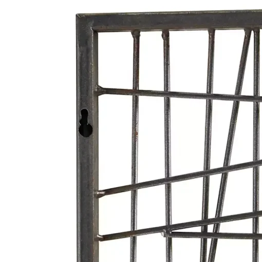 Crosshatch Metal Frame Plaque