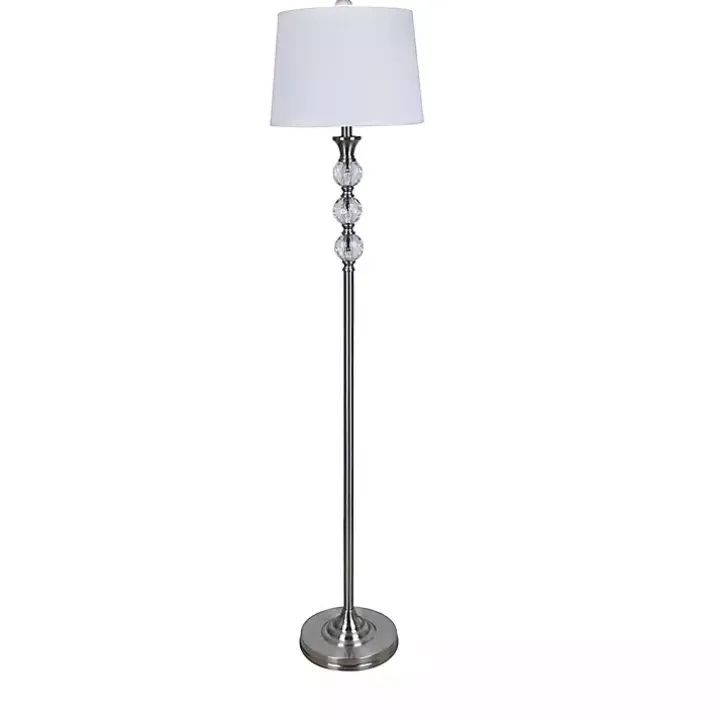 Crystal Orb Stacked Floor Lamp