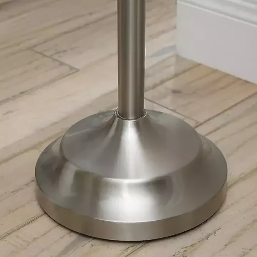 Crystal Spheres Brushed Nickel Floor Lamp