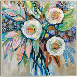 Curious Bouquet Framed Canvas Art Print