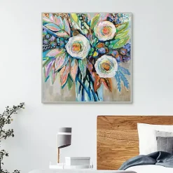 Curious Bouquet Framed Canvas Art Print
