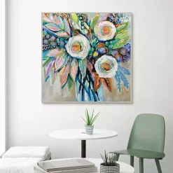 Curious Bouquet Framed Canvas Art Print