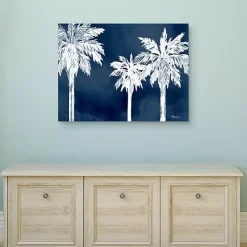 Cyano Palms Canvas Art Print, 40x30 in.