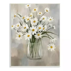 Daisy Bloom Bouquet Potted Flower Wall Plaque