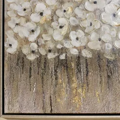 Dancing Flowers Textured Canvas Art Print