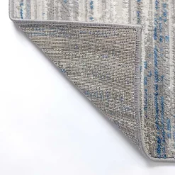 Dark Blue Claire Modern Runner, 2x8