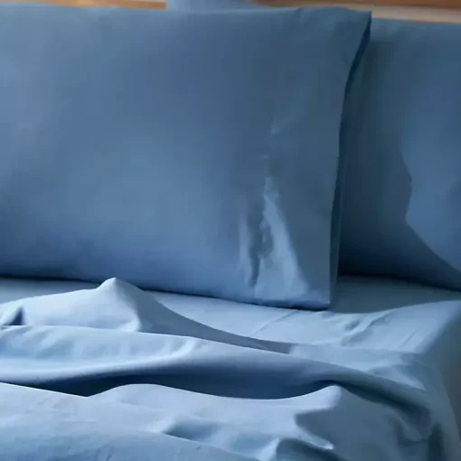 Dark Blue Microfiber 4-pc. King Sheet Set