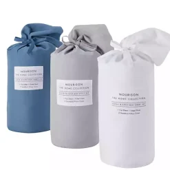 Dark Blue Microfiber 4-pc. Queen Sheet Set