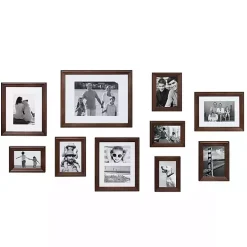 Dark Brown Wood 10-pc. Gallery Wall Frame Set