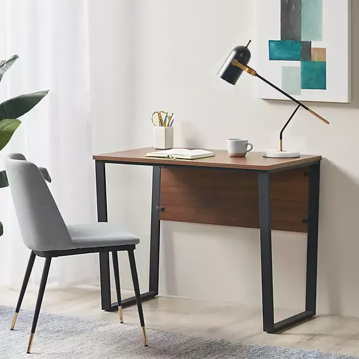 Dark Coffee Wood Computer Desk