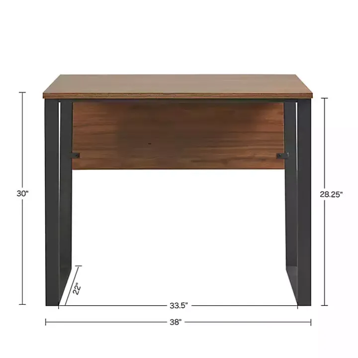 Dark Coffee Wood Computer Desk