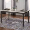 Dark Gray & White Traditional Dining Table