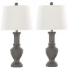 Dark Gray Chateau Table Lamps, Set of 2