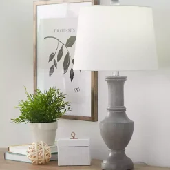 Dark Gray Chateau Table Lamps, Set of 2