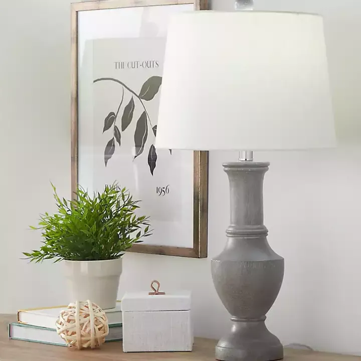 Dark Gray Chateau Table Lamps, Set of 2