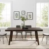 Dark Oak Wood Rustic Dining Table