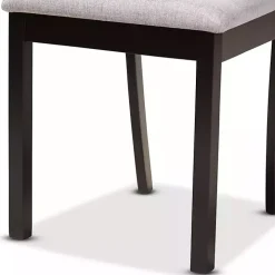 Dark Wooden Interlocked Base 5-pc. Dining Set