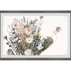 Deckled Flowering Bundle Framed Art Print